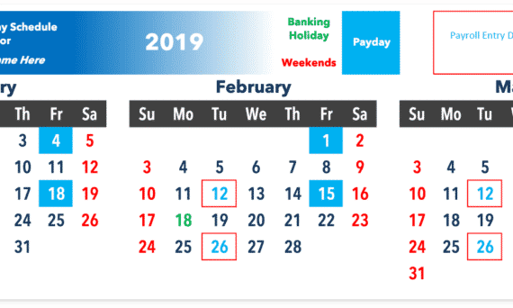 Payroll Calendar and Pay Schedule